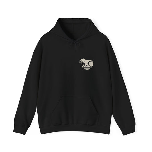 No Drama Warmth – Nordic Beaver Hoodie for daily wear