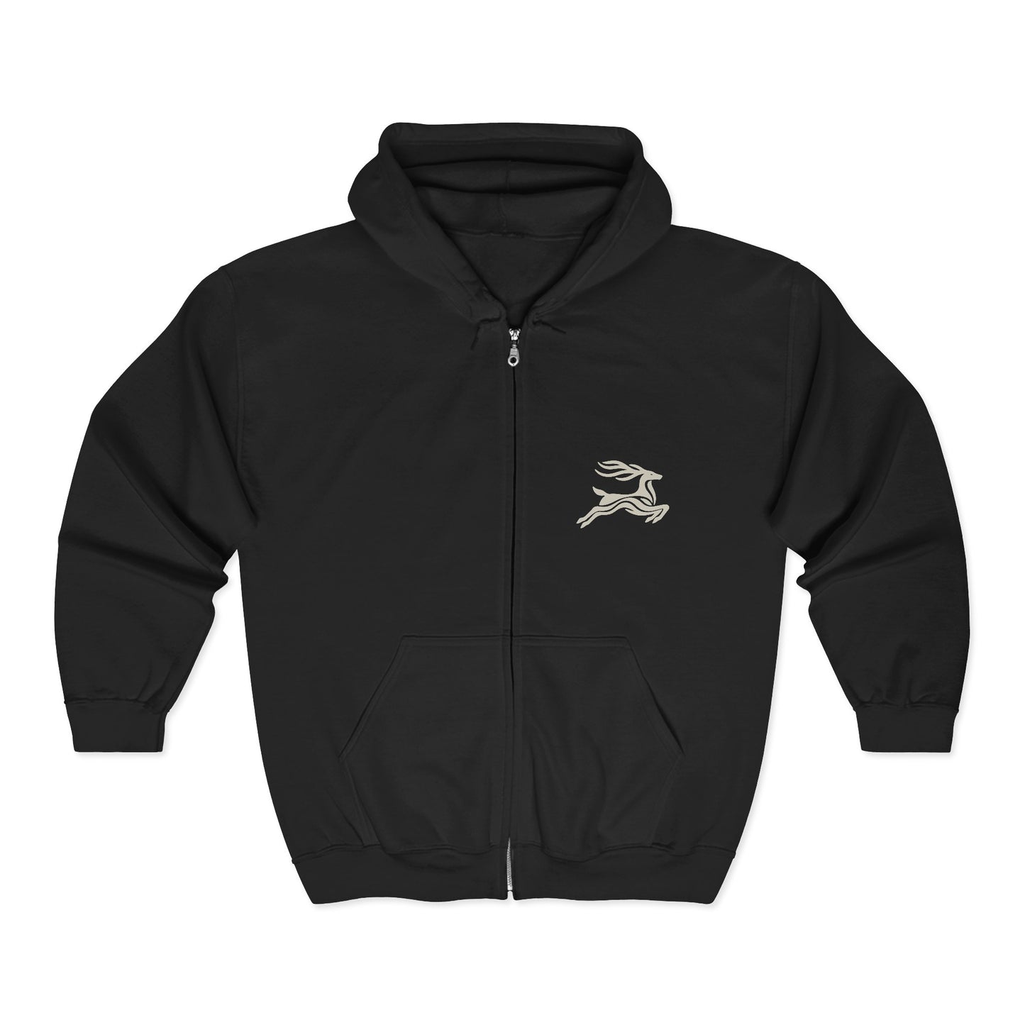 Zip Up and Go – Nordic Deer Zip Hoodie