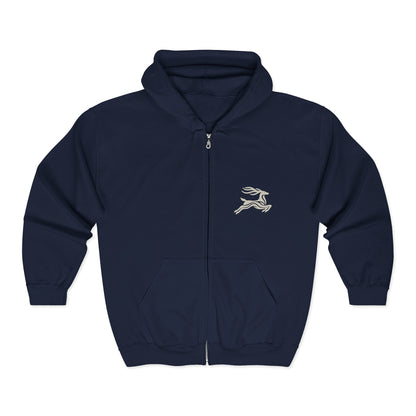 Zip Up and Go – Nordic Deer Zip Hoodie