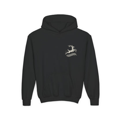 Cozy for the Little Ones – Nordic Deer Youth Hoodie