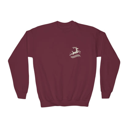 Soft Warmth That Stays – Nordic Deer Youth Sweatshirt