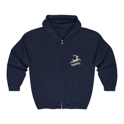 Zip Up and Go – Nordic Deer Zip Hoodie