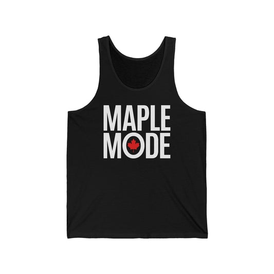 “Maple Mode” Unisex Jersey Tank - Clean Northern Streetwear Vibes