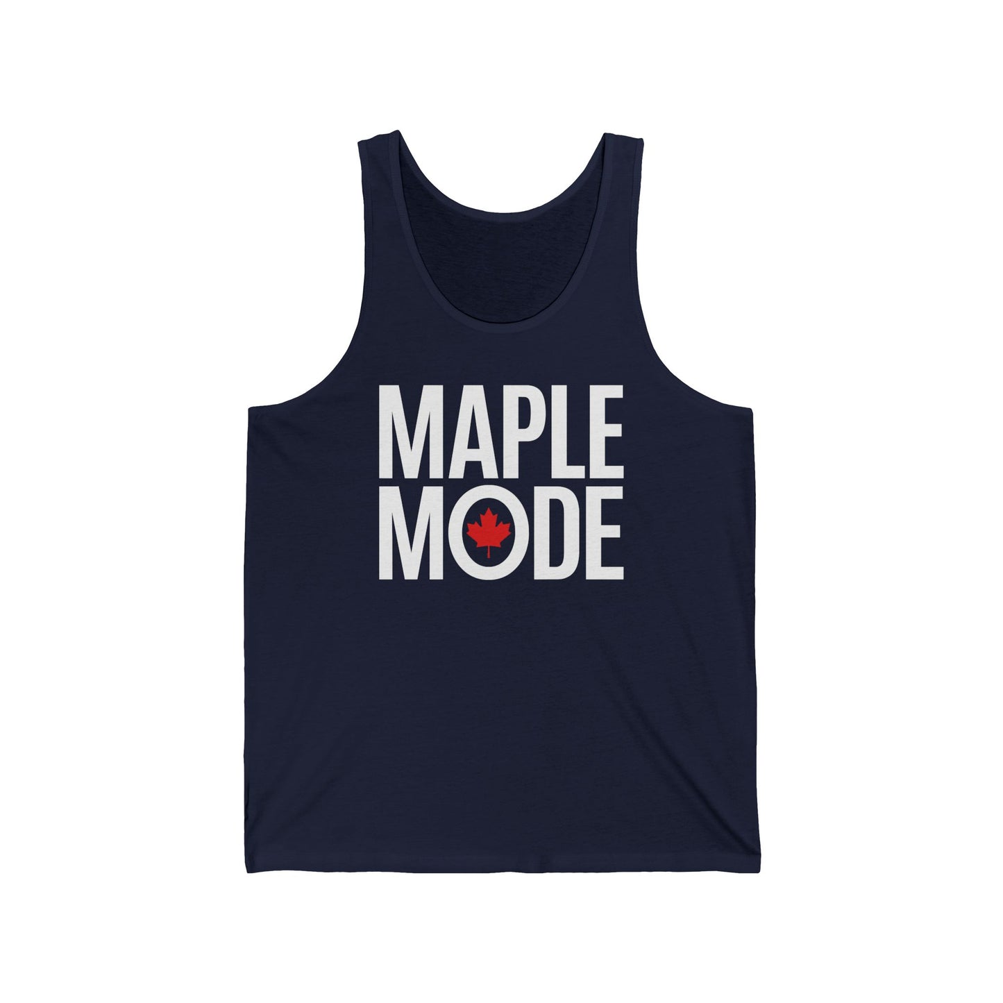 “Maple Mode” Unisex Jersey Tank - Clean Northern Streetwear Vibes
