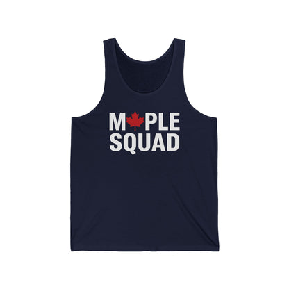 “Maple Squad” Unisex Jersey Tank - Bold Northern Team Vibes