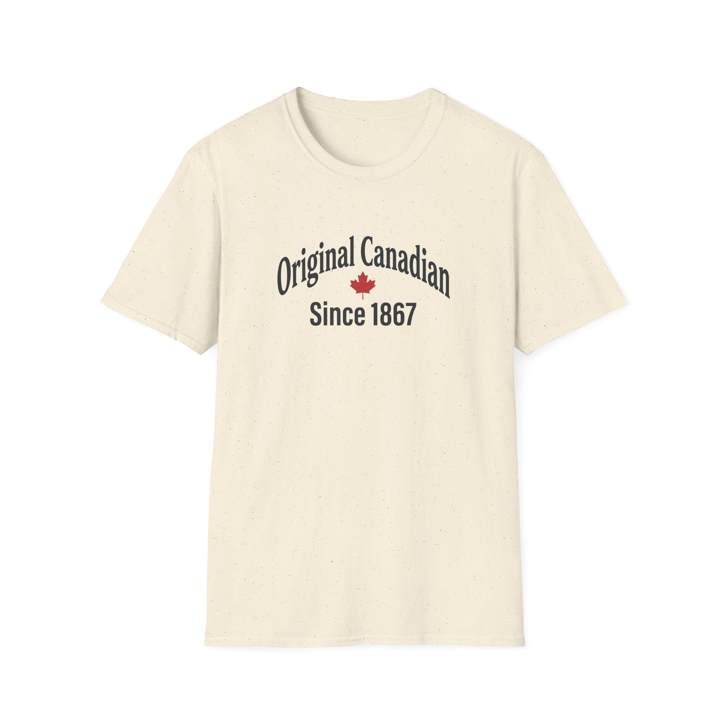 “Original Canadian Since 1867” Softstyle Tee - Retro Maple Graphic Shirt