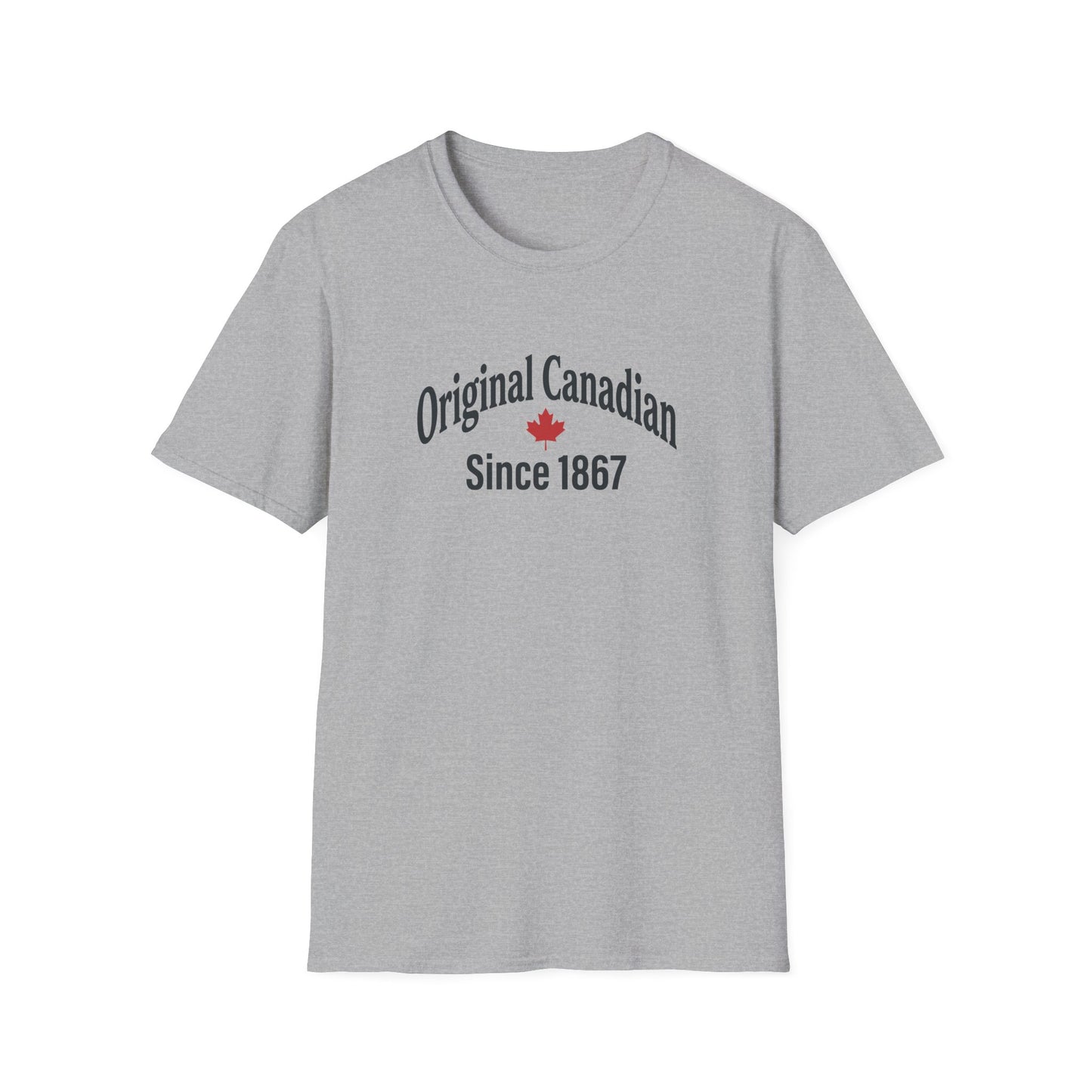 “Original Canadian Since 1867” Softstyle Tee - Retro Maple Graphic Shirt