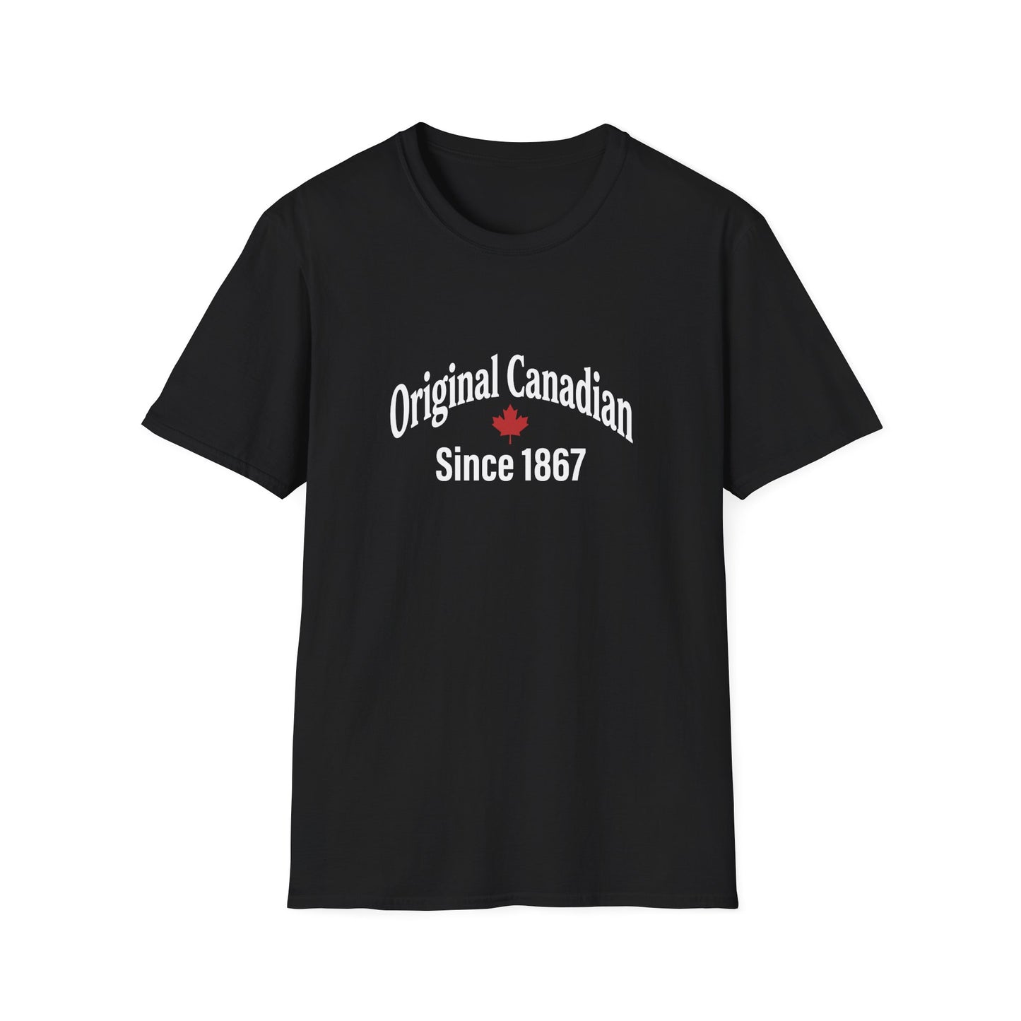 “Original Canadian Since 1867” Softstyle Tee - Retro Maple Graphic Shirt