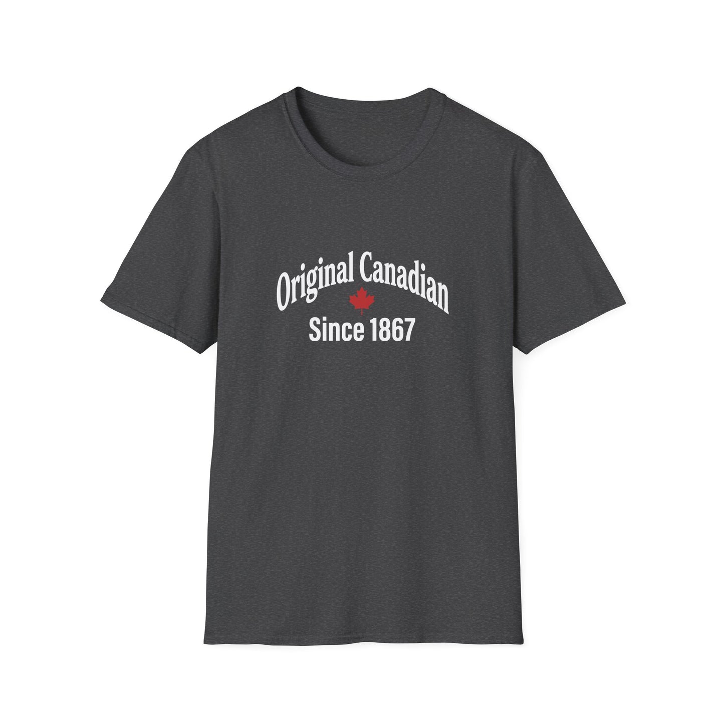 “Original Canadian Since 1867” Softstyle Tee - Retro Maple Graphic Shirt
