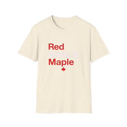 “Red White & Maple” Youth Tee - Fun Canada Pride Graphic Shirt “Red White & Maple” Softstyle Tee - Clean Canadian Pride Shirt