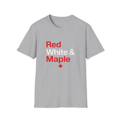 “Red White & Maple” Youth Tee - Fun Canada Pride Graphic Shirt “Red White & Maple” Softstyle Tee - Clean Canadian Pride Shirt