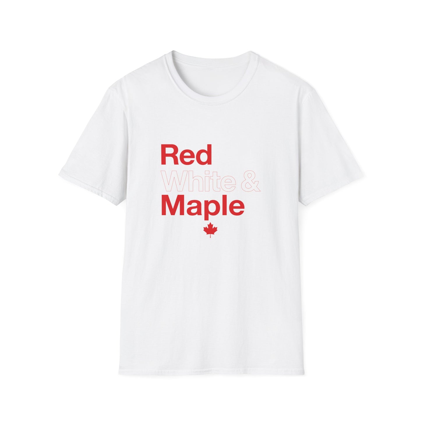 “Red White & Maple” Youth Tee - Fun Canada Pride Graphic Shirt “Red White & Maple” Softstyle Tee - Clean Canadian Pride Shirt