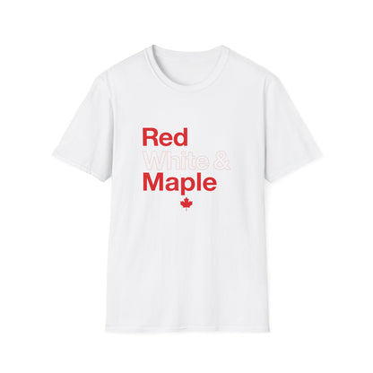 “Red White & Maple” Youth Tee - Fun Canada Pride Graphic Shirt “Red White & Maple” Softstyle Tee - Clean Canadian Pride Shirt