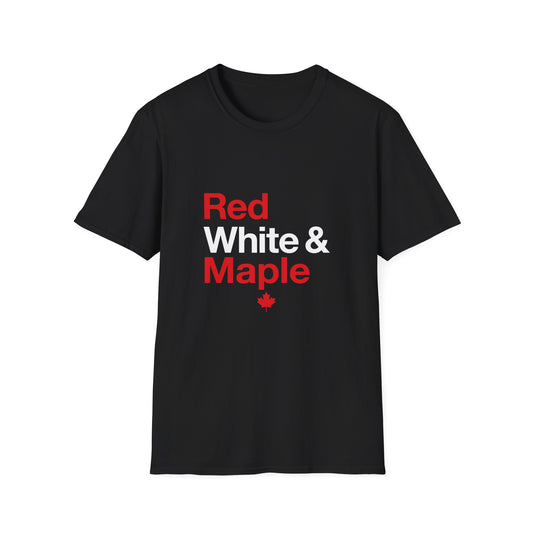 “Red White & Maple” Youth Tee - Fun Canada Pride Graphic Shirt “Red White & Maple” Softstyle Tee - Clean Canadian Pride Shirt