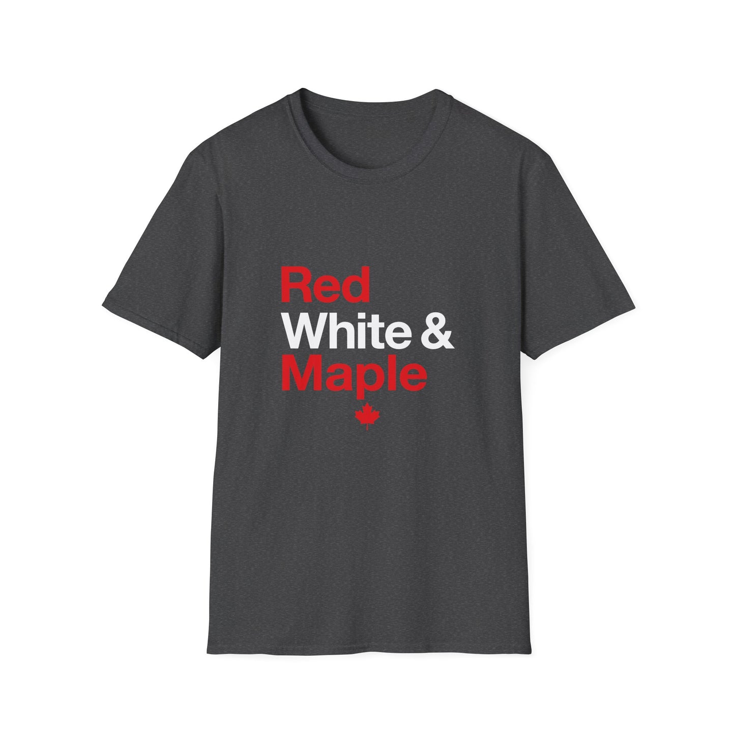 “Red White & Maple” Youth Tee - Fun Canada Pride Graphic Shirt “Red White & Maple” Softstyle Tee - Clean Canadian Pride Shirt