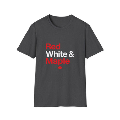 “Red White & Maple” Youth Tee - Fun Canada Pride Graphic Shirt “Red White & Maple” Softstyle Tee - Clean Canadian Pride Shirt