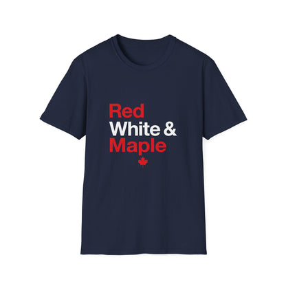 “Red White & Maple” Youth Tee - Fun Canada Pride Graphic Shirt “Red White & Maple” Softstyle Tee - Clean Canadian Pride Shirt