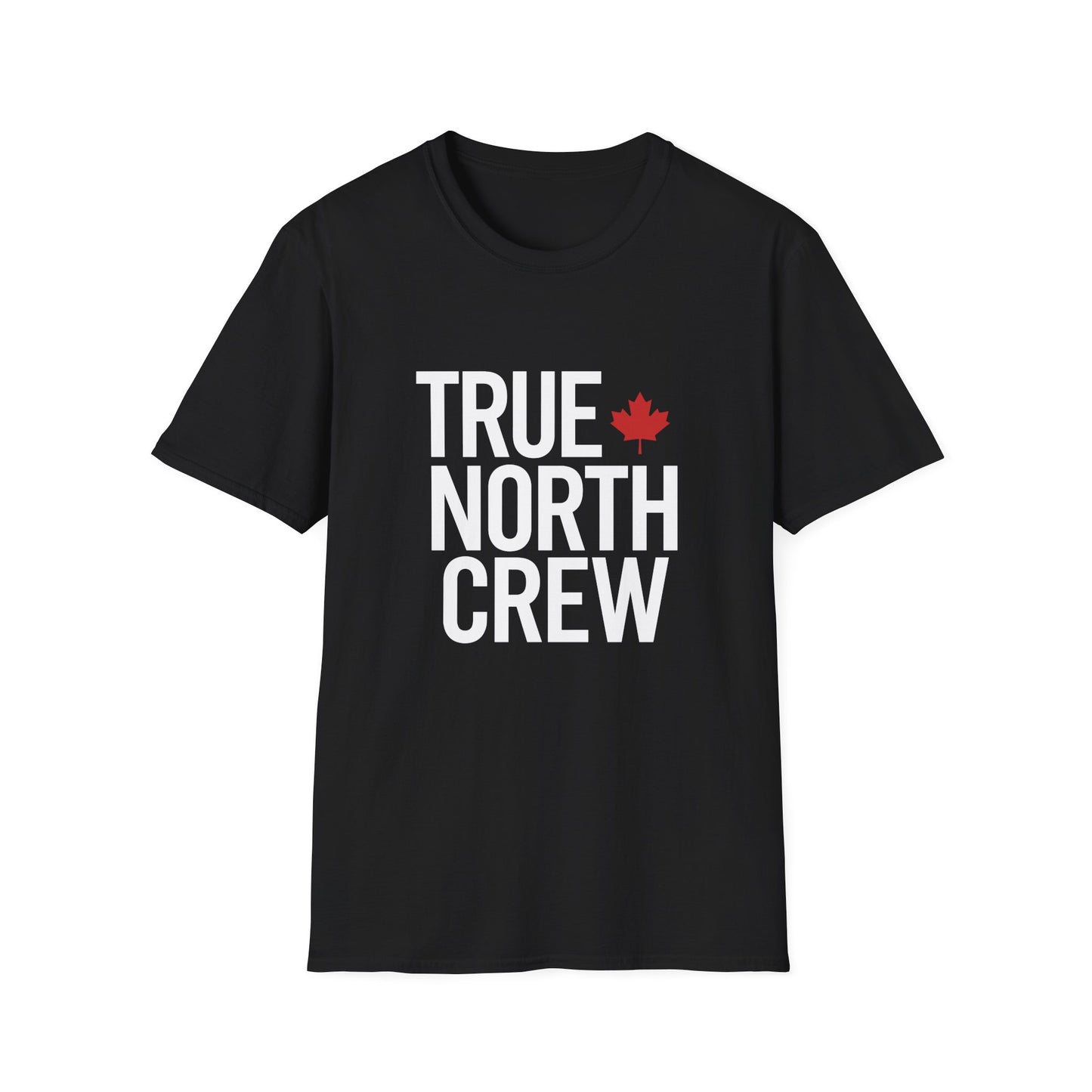 “True North Crew” Softstyle Tee - Minimal Canada Lifestyle Graphic