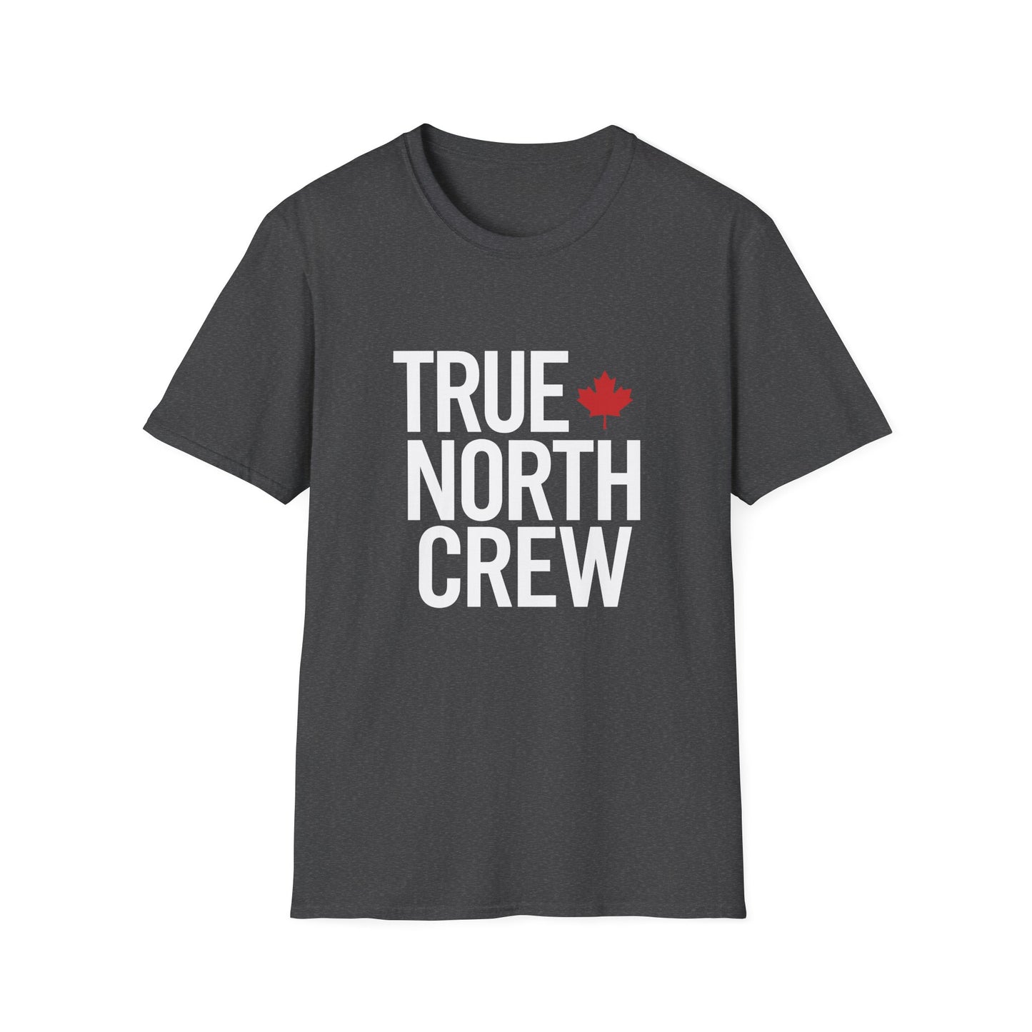 “True North Crew” Softstyle Tee - Minimal Canada Lifestyle Graphic