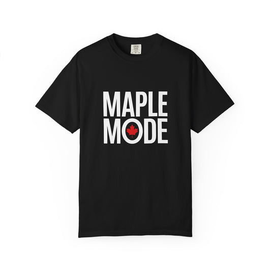 “Maple Mode” Vintage Canada Tee - Bold Minimal Maple Graphic