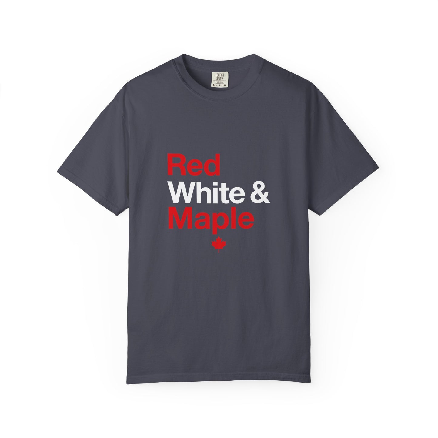 “Red White & Maple” Vintage Canada Tee - Modern Patriotic Maple Design