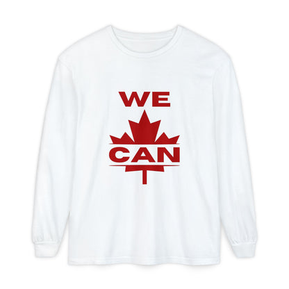 WE CAN Statement Langarmshirt – Auffälliger Print, kanadisches Selbstbewusstsein