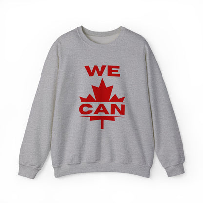 WE CAN Statement Crewneck – Bold Front, Canadian Power