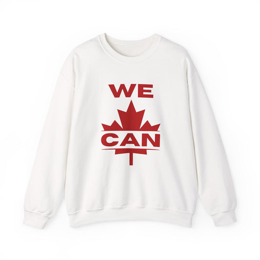 WE CAN Statement Crewneck – Bold Front, Canadian Power