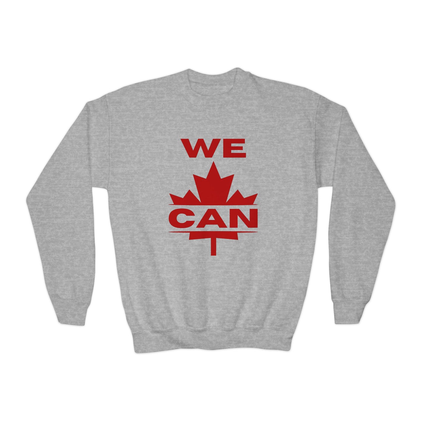 WE CAN Kids Statement Sweatshirt – Loud Print, Proud Young Canadians