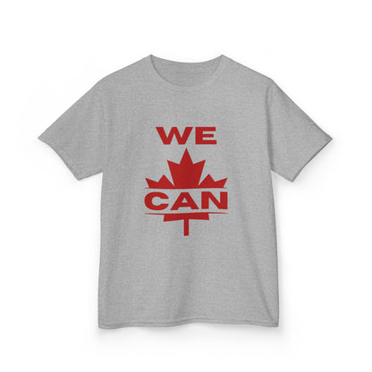 T-shirt pour enfants « On peut » – Impression grand format, fiers petits Canadiens