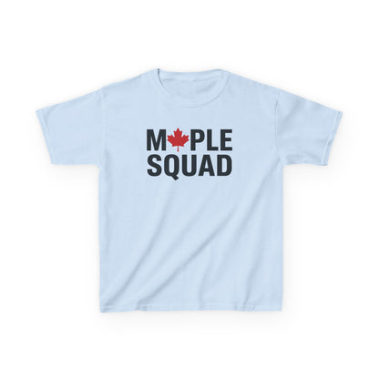 “Maple Squad” Kids Tee - Cool Matching Canada Graphic Shirt