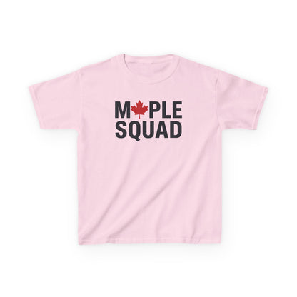 “Maple Squad” Kids Tee - Cool Matching Canada Graphic Shirt