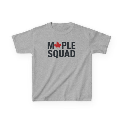 “Maple Squad” Kids Tee - Cool Matching Canada Graphic Shirt