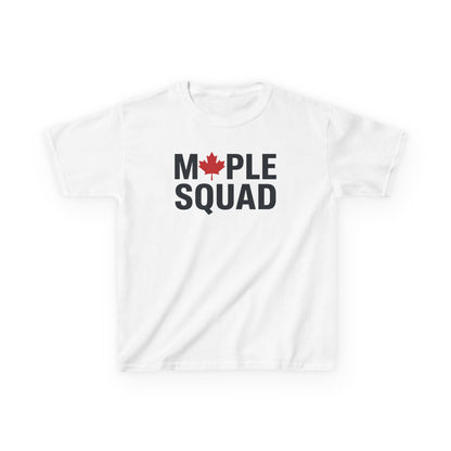 “Maple Squad” Kids Tee - Cool Matching Canada Graphic Shirt