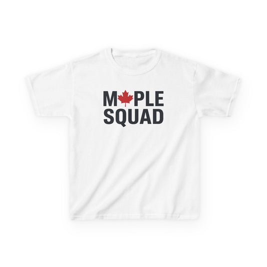 “Maple Squad” Kids Tee - Cool Matching Canada Graphic Shirt