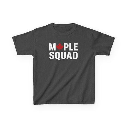 “Maple Squad” Kids Tee - Cool Matching Canada Graphic Shirt