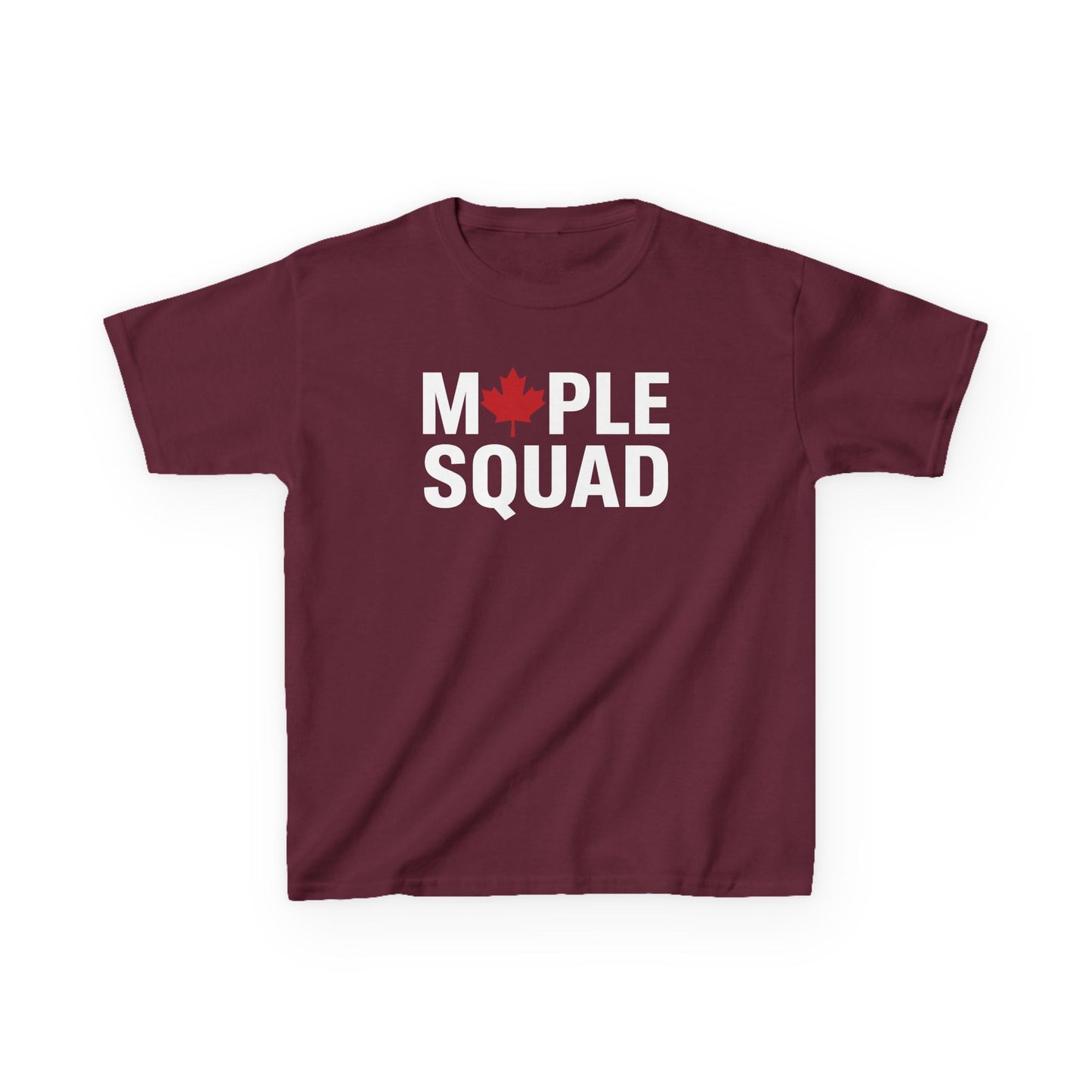 “Maple Squad” Kids Tee - Cool Matching Canada Graphic Shirt