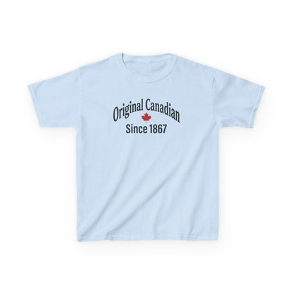 “Original Canadian” Kids Tee - Vintage Canada Inspired Graphic Shirt