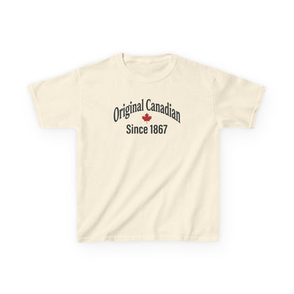“Original Canadian” Kids Tee - Vintage Canada Inspired Graphic Shirt