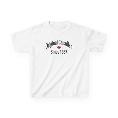 “Original Canadian” Kids Tee - Vintage Canada Inspired Graphic Shirt