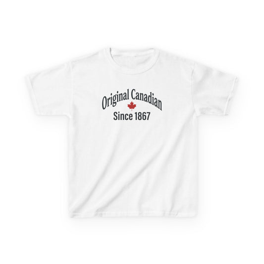 “Original Canadian” Kids Tee - Vintage Canada Inspired Graphic Shirt