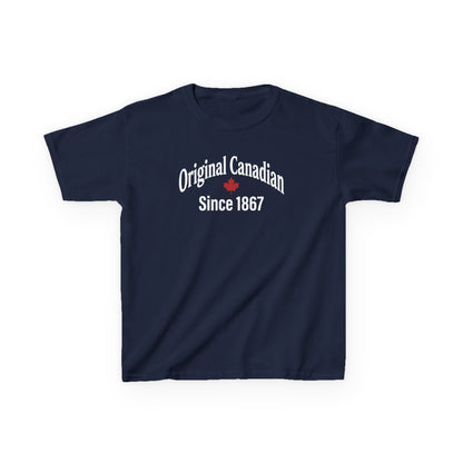 “Original Canadian” Kids Tee - Vintage Canada Inspired Graphic Shirt