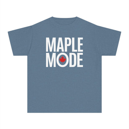 “Maple Mode” Youth Tee - Modern Canadian Graphic Shirt