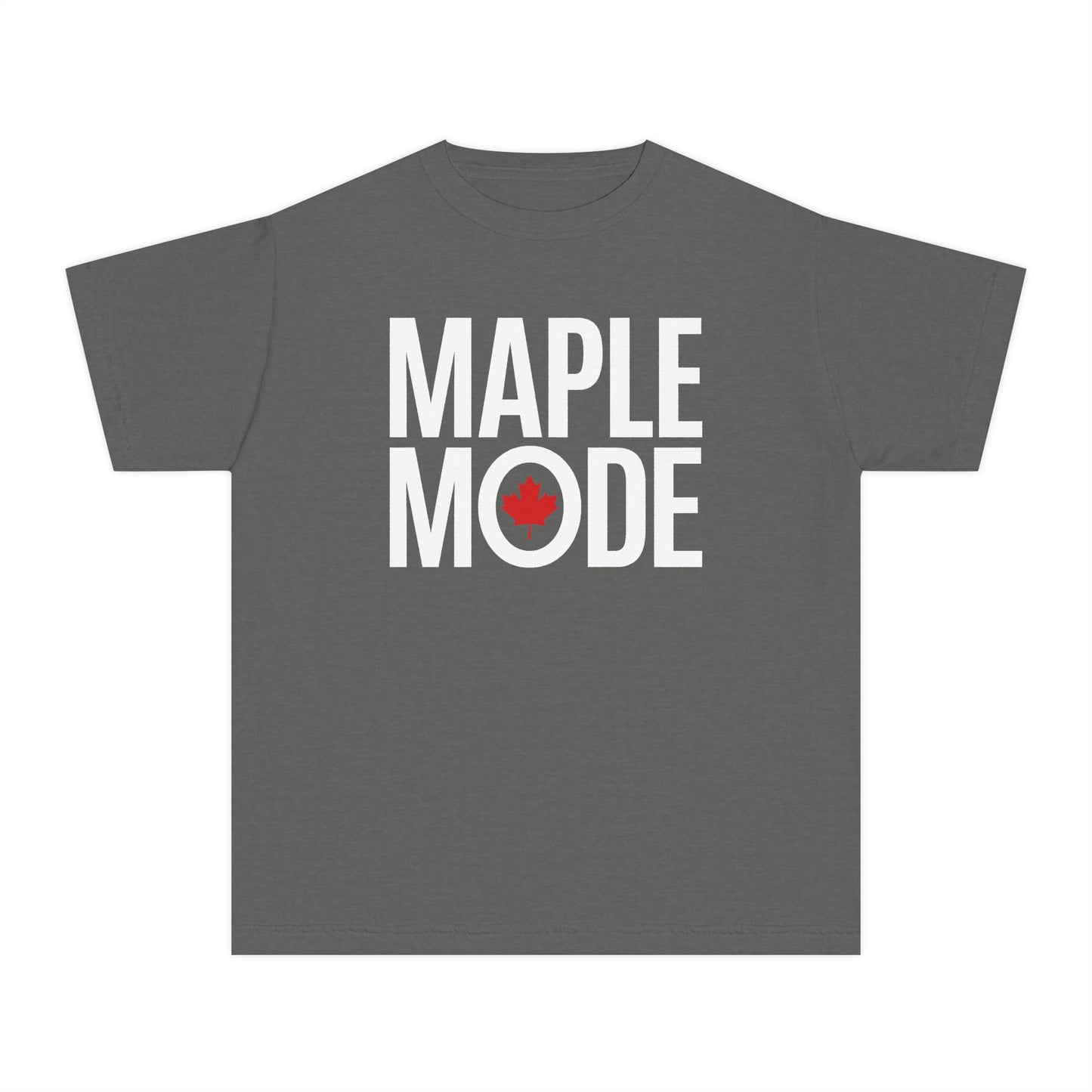 “Maple Mode” Youth Tee - Modern Canadian Graphic Shirt