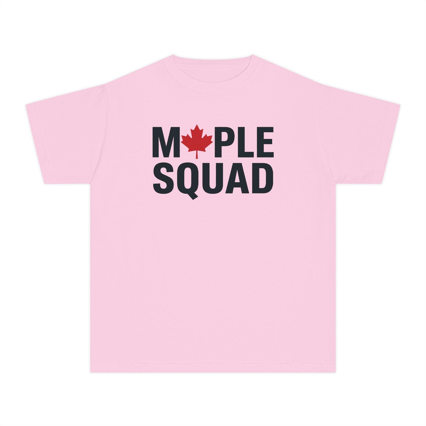 “Maple Squad” Youth Tee - Fun Canadian Group Graphic Shirt
