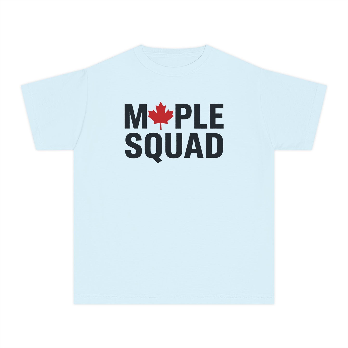 “Maple Squad” Youth Tee - Fun Canadian Group Graphic Shirt