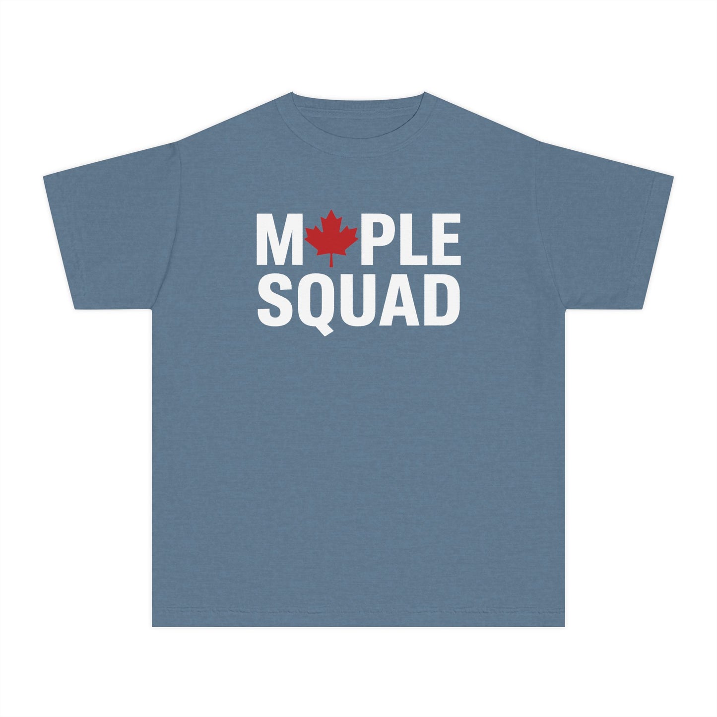 “Maple Squad” Youth Tee - Fun Canadian Group Graphic Shirt