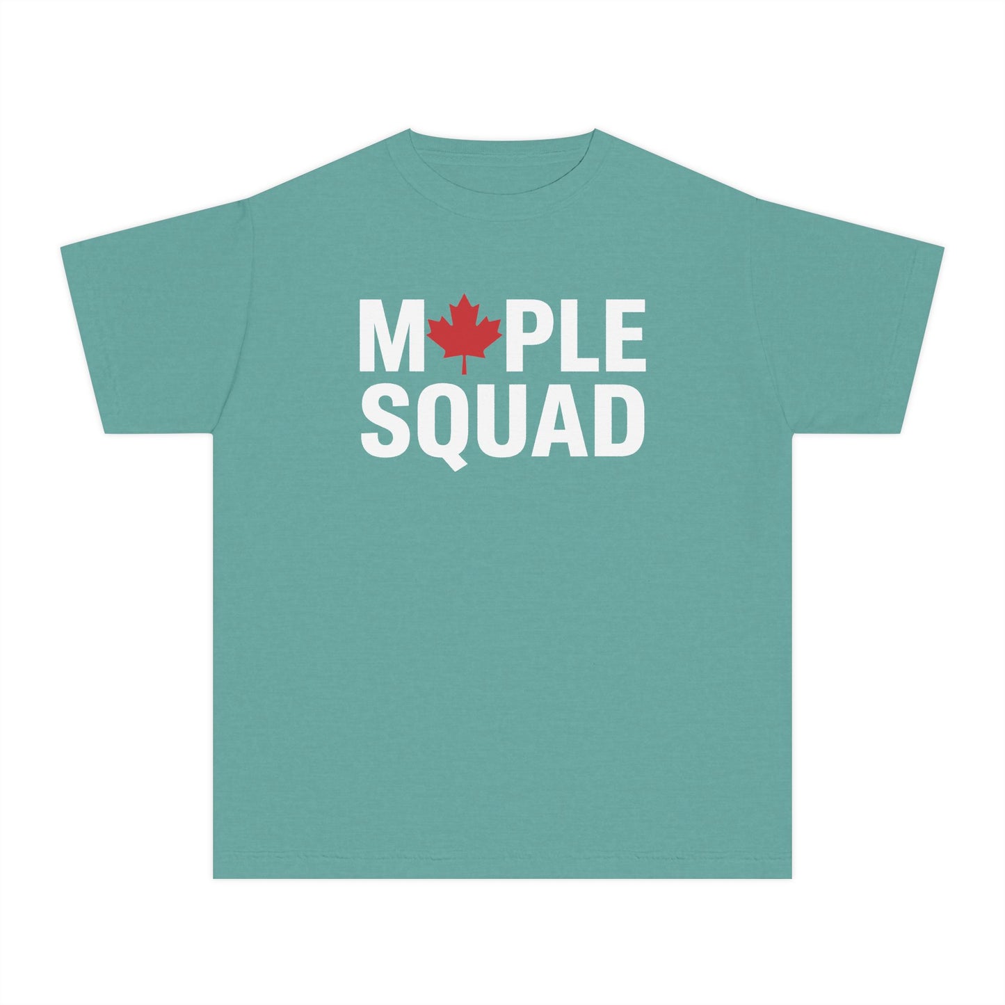“Maple Squad” Youth Tee - Fun Canadian Group Graphic Shirt