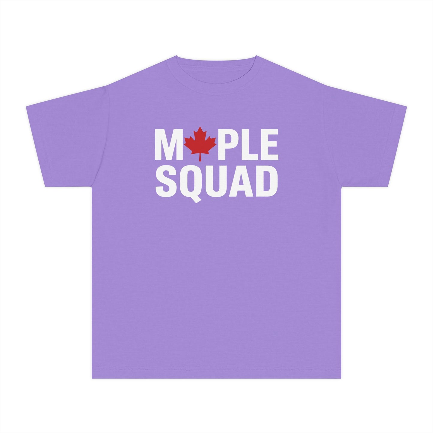 “Maple Squad” Youth Tee - Fun Canadian Group Graphic Shirt